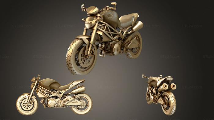 Автомобили и транспорт (СТУДИЯ Ducati, CARS_1350) 3D модель для ЧПУ станка